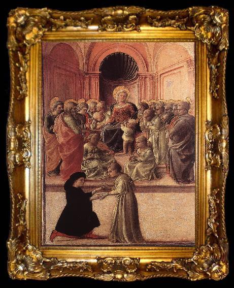 framed  LIPPI, Fra Filippo Madonna in the Forest f, ta009-2